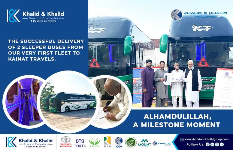 Alhamdolillah! The sleeper buses from our inaugural fleet are now with Kainat Travels.