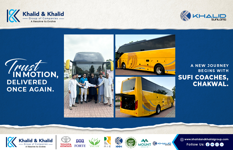 Another Khalid Sunlong Bus Delivered to Sufi Coaches, Chakwal.